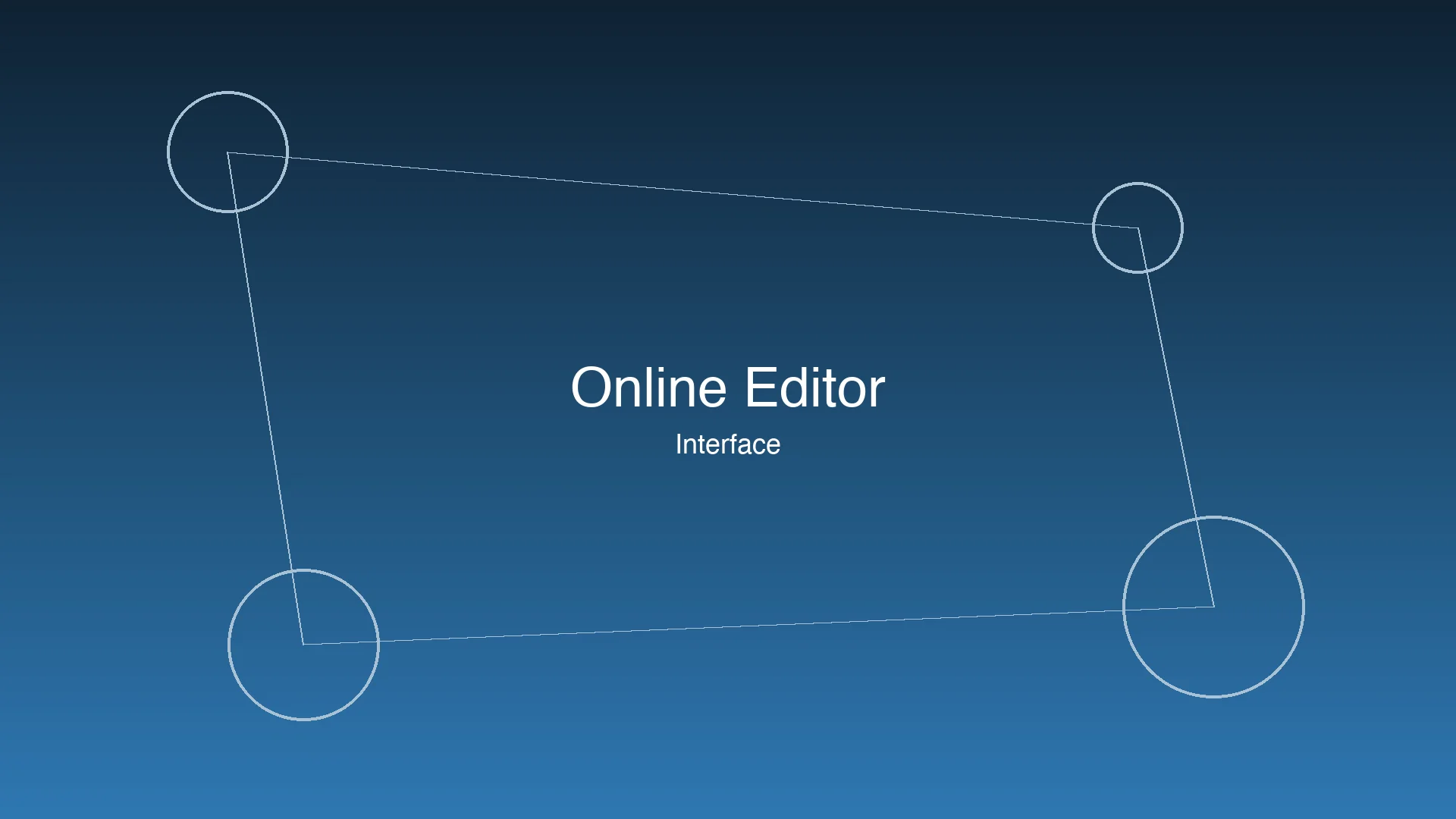 Clean blue online image editing interface showing upload area and conversational prompt panel, octopus routing visual in corner, futuristic SaaS aesthetic
